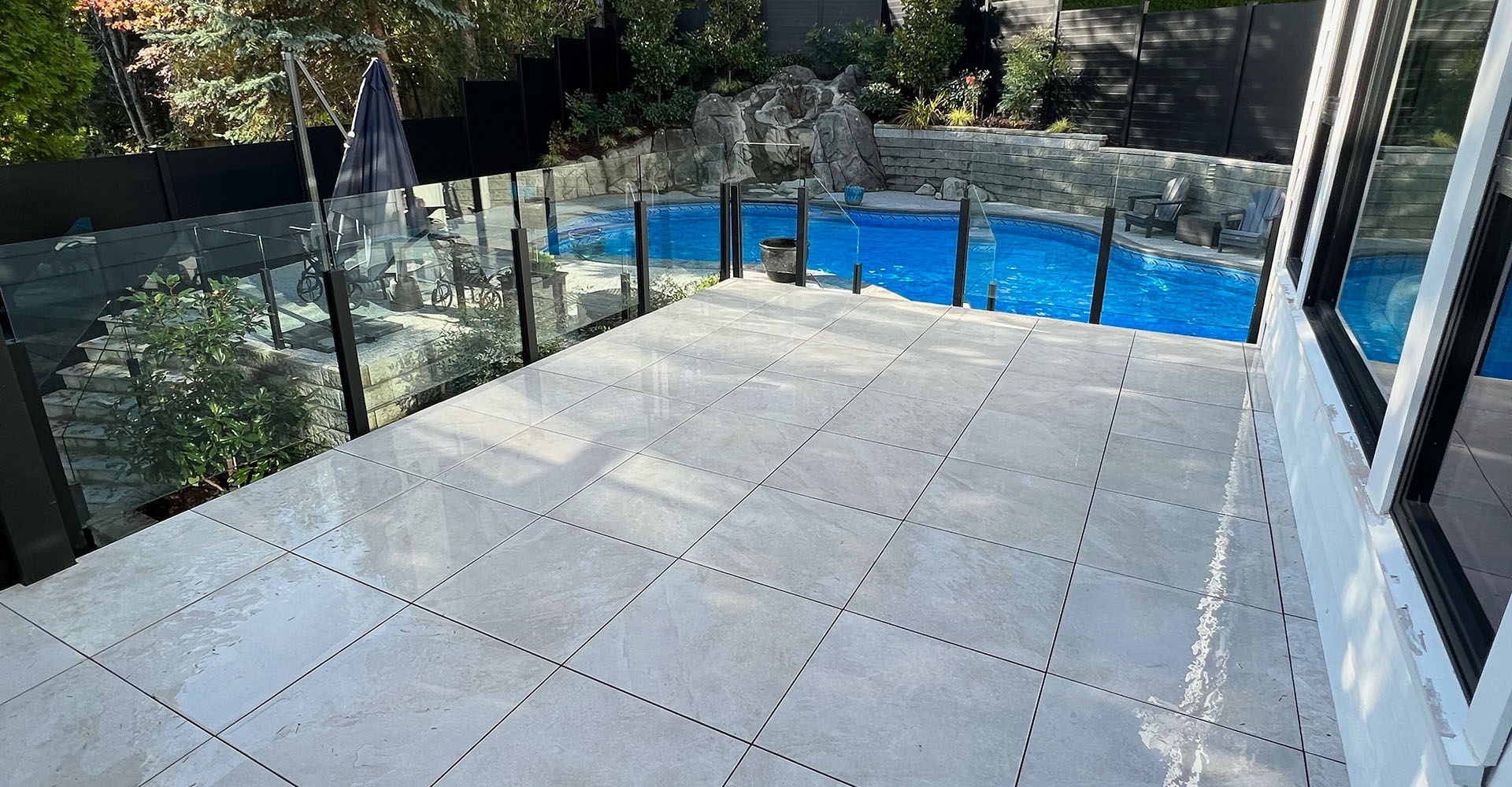 Outdoor concrete work
