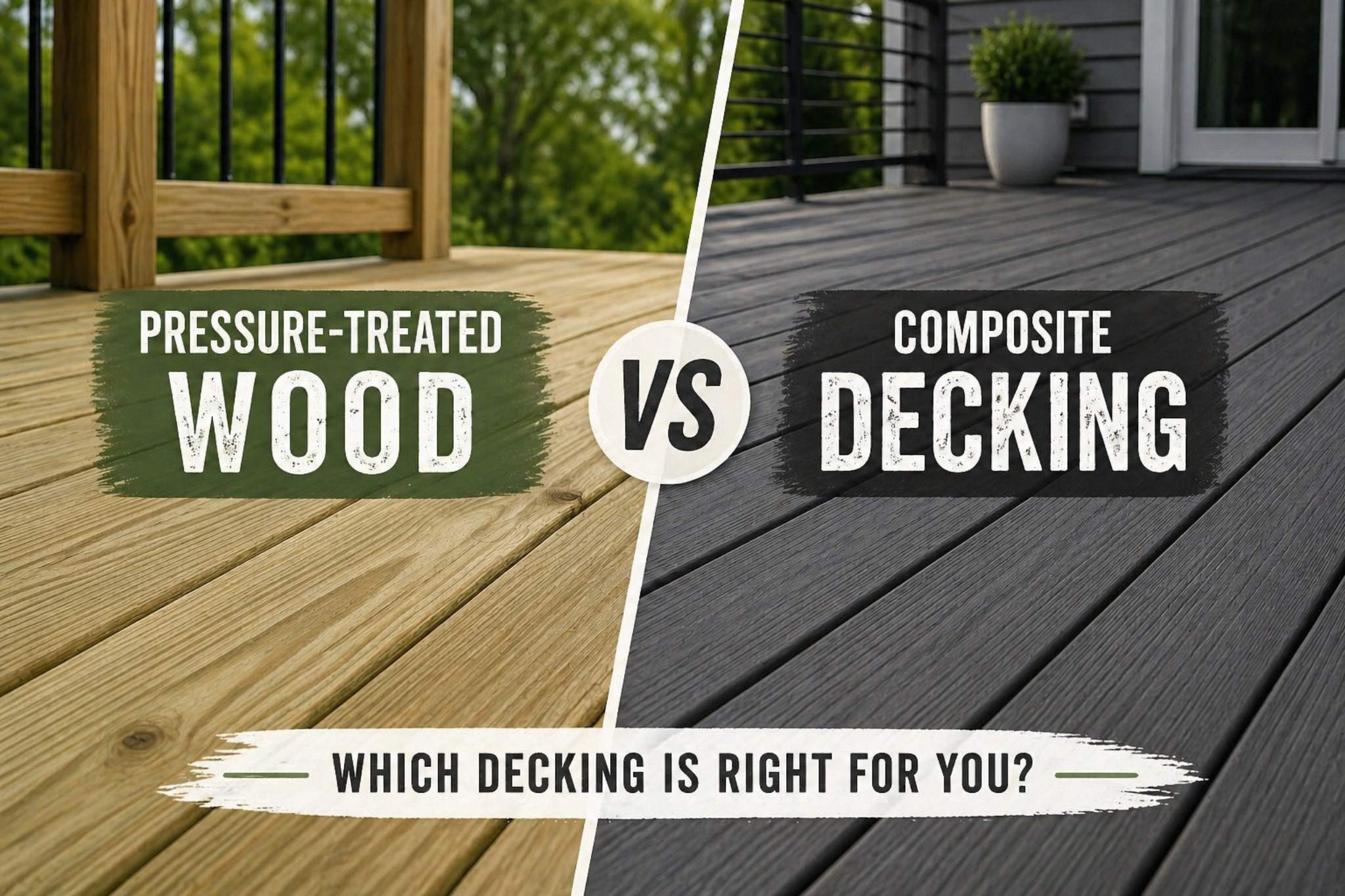 Pressure Treated vs. Trex